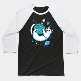 Cat Planet Baseball T-Shirt